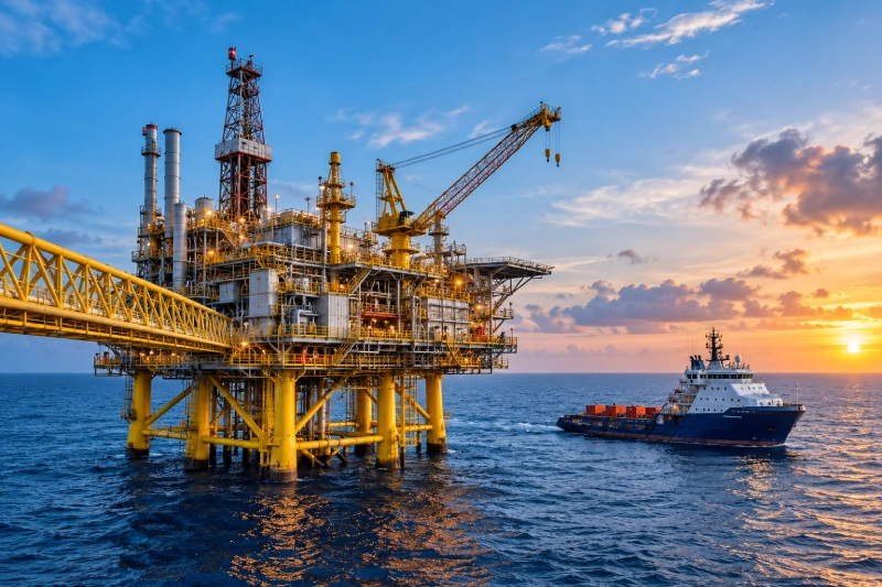 Industries We Support - offshore oil & gas platform and marine environment